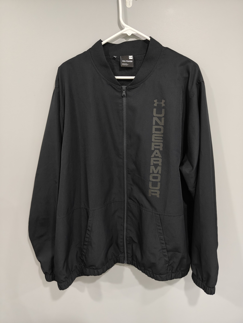 Under Armour Men's Black Full-Zip Bomber Jacket